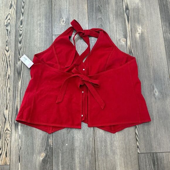 Wild Fable Red Halter Vest - Picture 2 of 6